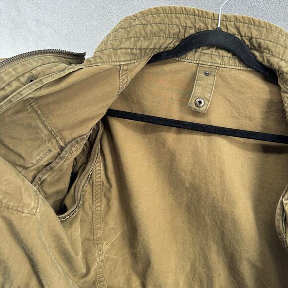 Abercrombie Fitch Military Jacket Womens L? No Size Tag Green Utility Full Zip - Picture 9 of 15